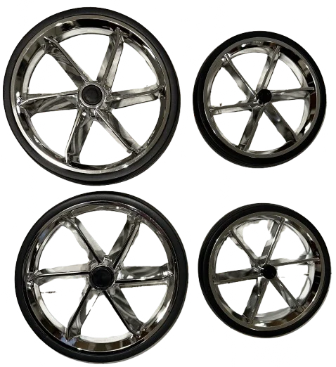 Sada koleček JUNAMA 4 ks,GOLD,SILVER,COOPER,BLACK